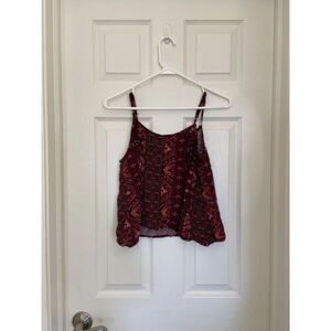 Mudd Tank with Maroon, Red, and Pink (Size M)